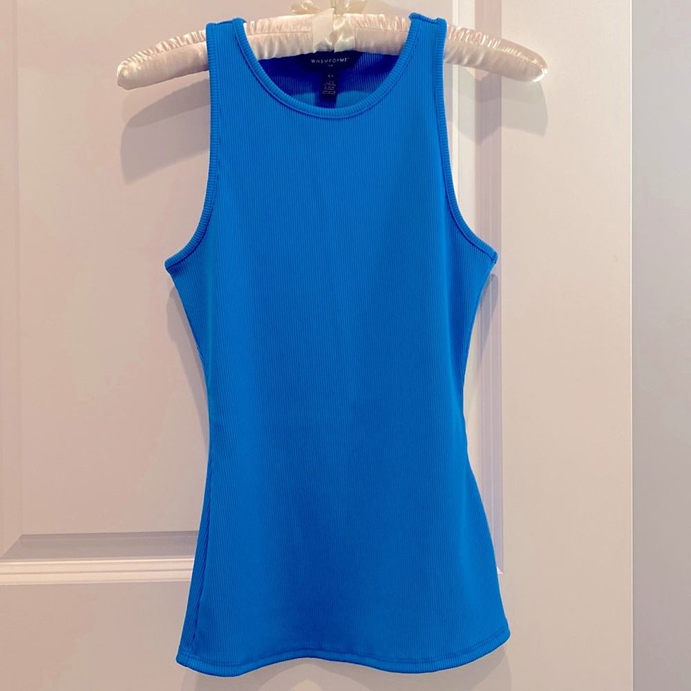 White House Black Market ribbed sleeveless tank, size XS.